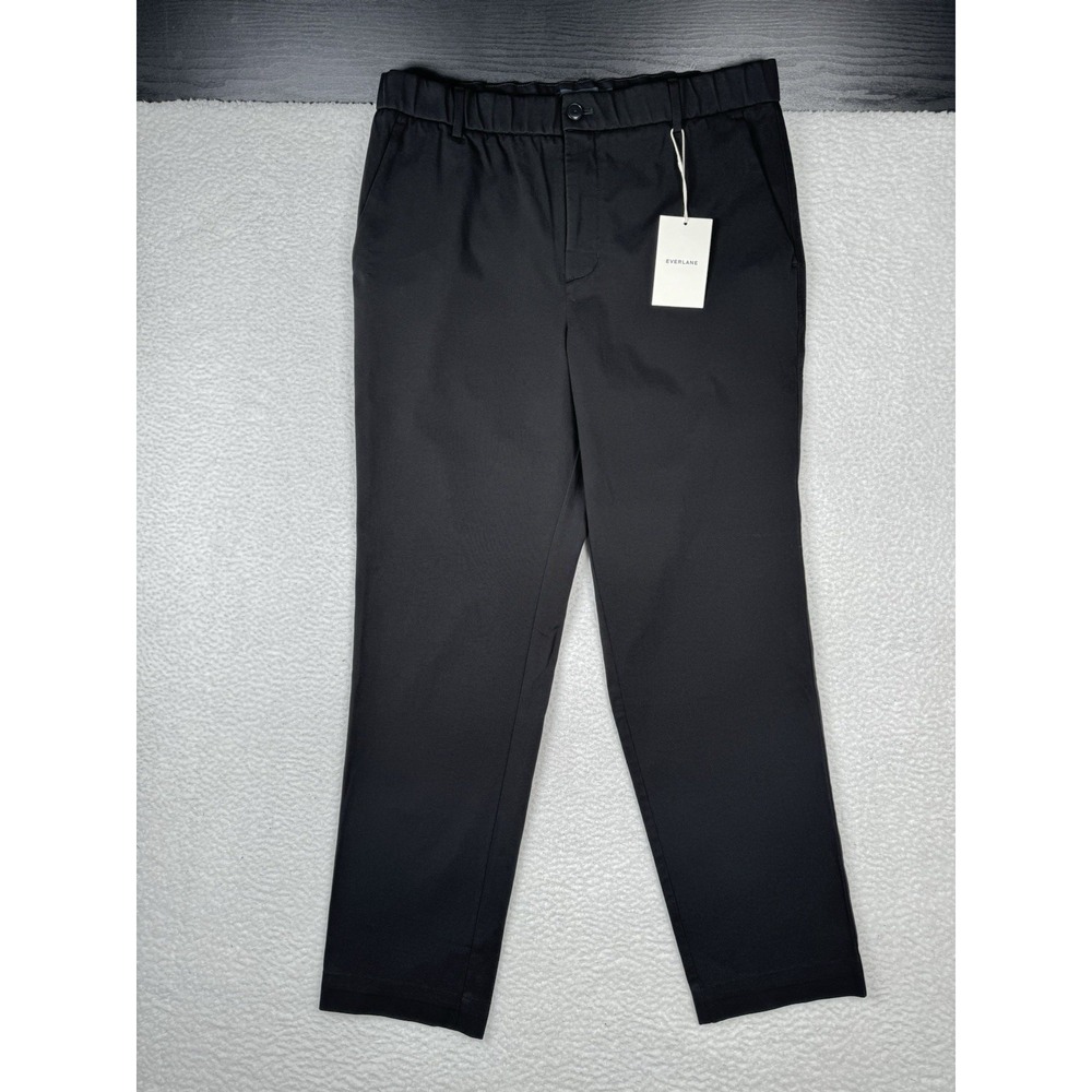 NEW - Everlane Uniform Men 35 x 30 Athletic Fit Black Performance Chino Pants